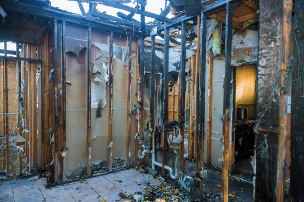 Professional Fire Damage Restoration technician working in Bensalem, PA